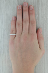 Dark Gray 0.75ctw Diamond Eternity Band 14k White Gold Size 6.25 Wedding Ring Stackable