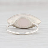 Light Gray New Nina Nguyen Ring Druzy Pink Sand Quartz Sterling Silver Size 7 Statement
