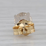 1.07ctw Diamond Stud Earrings 14k Yellow Gold Round Solitaire Studs