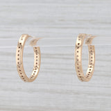 Light Gray New 0.70ctw Nina Nguyen Gemma Diamond Inside Out Hoop Earrings 18k Yellow Gold