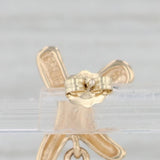 7ctw Teardrop Garnet Dangle Bow Earrings 10k Yellow Gold Pierced Drops