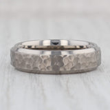New Men's Hammered Titanium Ring Size 8.75 Wedding Band Comfort Fit