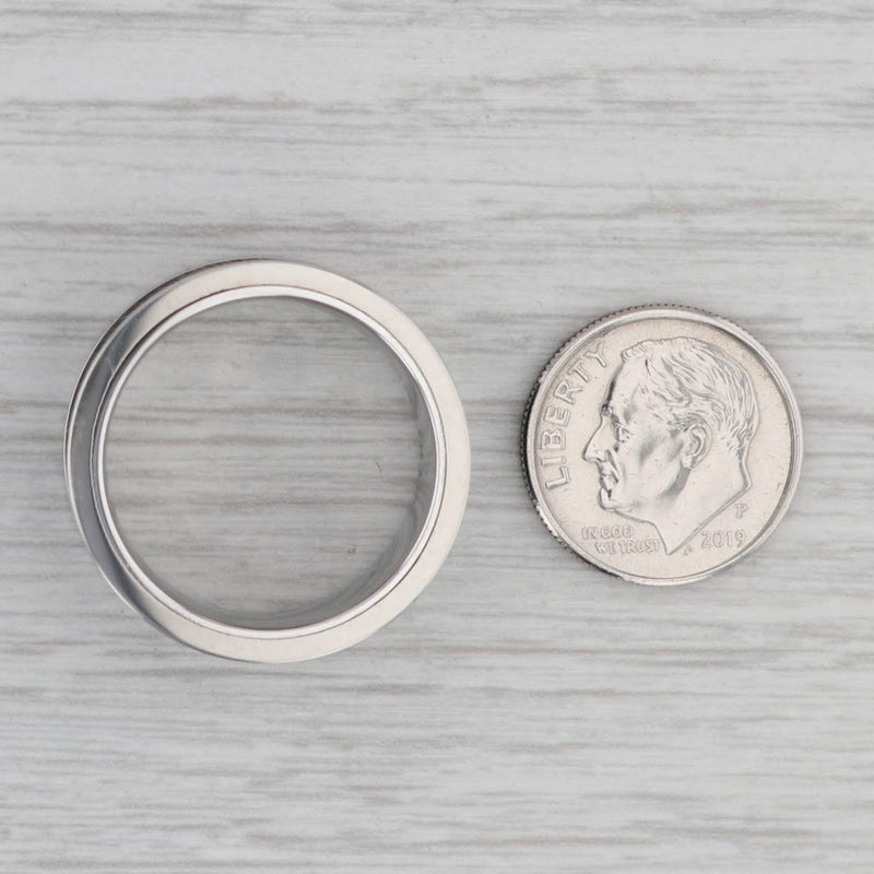 Gray New Triton Tungsten Carbide Ring Size 10 Men's Wedding Band Black Silver