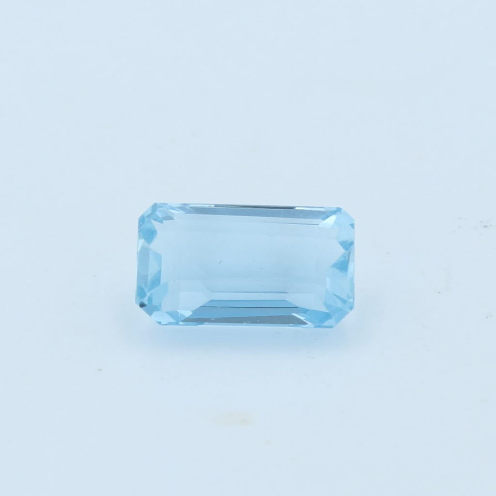 Lavender New 1.37ct 8.5 x 4.8mm Natural Aquamarine Solitaire Emerald Cut Loose Gemstone