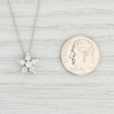 Light Gray Roberto Coin 0.31ctw Diamond Star Pendant Necklace 18k White Gold 15" Chain