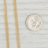 Light Gray New 3-Strand Cable Chain Necklace 14k Yellow Gold 18" Multi-Strand