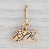 New RJR Logo R J Reynolds Charm 10k Yellow Gold Company Service Keepsake Pendant