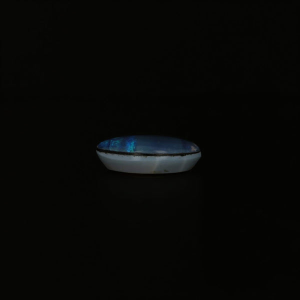 3ct Blue Opal Doublet Loose Gemstone 12 x 10mm Oval Solitaire Jewelry Making