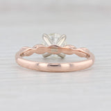 Light Gray New 1.26ctw VS2 Round Diamond Engagement Ring 14k Rose Gold Size 7.25