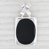 Light Gray New Black Resin Sterling Pendant Silver 925 Mexico Statement