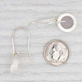 Light Gray New Nina Nguyen White Druzy Quartz Drop Earrings Sterling Silver Hook Posts