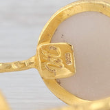New Nina Nguyen Bangle Bracelet Druzy Quartz Sterling Silver 22k Gold Vermeil 8”