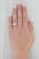 Gray Vintage 0.47ctw Round Diamond Engagement Ring 14k White Gold Size 6.75