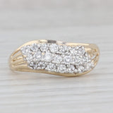 0.50ctw VS2 Diamond Cluster Ring 14k Yellow Gold Size 7