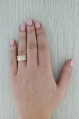Dark Gray 0.36ctw Diamond Baguette Ring 14k Yellow White Gold Size 7