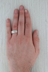 Dark Gray New Triton Brushed Nugget Tungsten Carbide Ring Men's Wedding Band Size 10