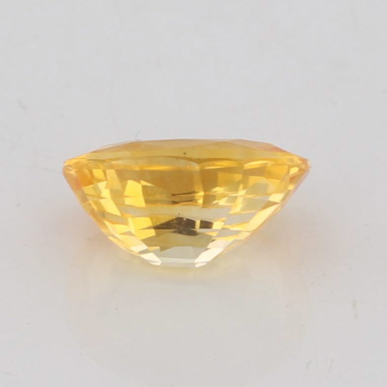 Light Gray New 1.26ct 7.2 x 5.2 mm Natural Yellow Sapphire Oval Solitaire Loose Gemstone