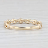 Light Gray New 0.19ctw Diamond Wedding Band 14k Yellow Gold Size 6.5 Stackable Ring