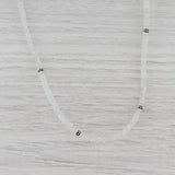 Gray New Nina Nguyen Aquamarine Bead Necklace Sterling Silver 15.5-18.5" Strand