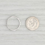 "True Love" Ring 14k White Gold Size 5 Stackable Purity Promise Band