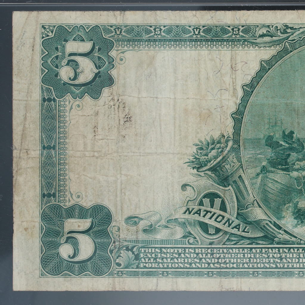 $5 High Point North Carolina C 1902 Red Seal 3490 20 First National Bank Note