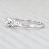 Light Gray 0.23ctw Round Diamond Engagement Ring 14k White Gold Size 5.5