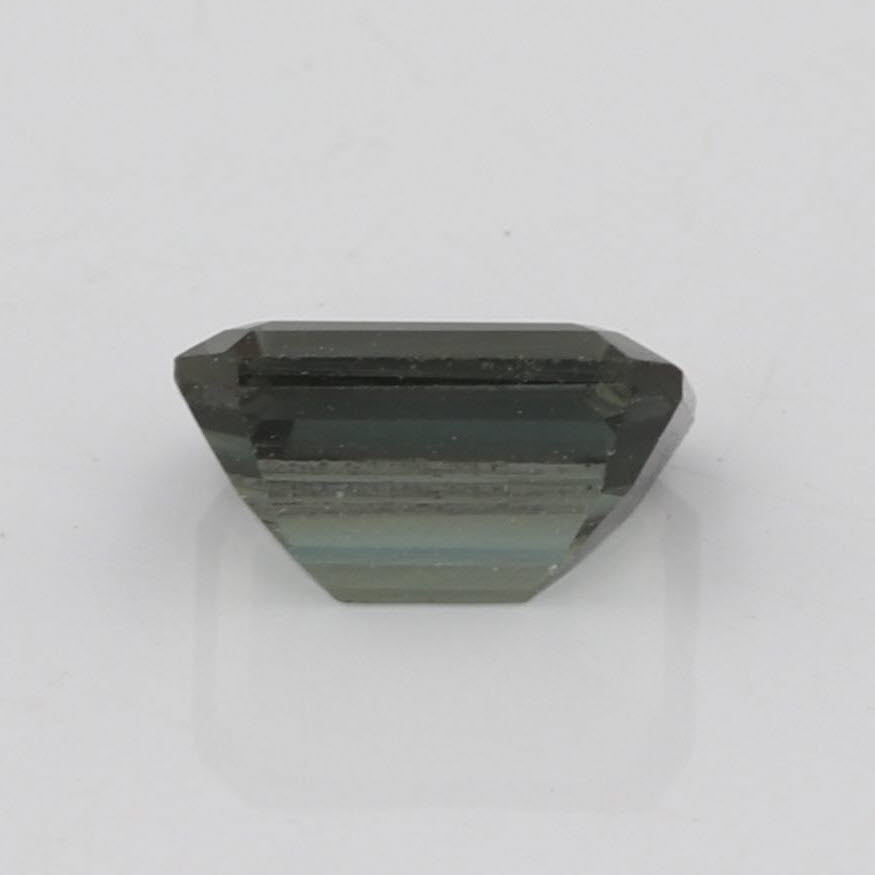 Light Gray New 1.12ct 7.1 x 5.1 mm Green Tourmaline Emerald Cut Solitaire Loose Gemstone