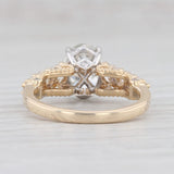 Light Gray New 2.93ctw Diamond Engagement Ring 14k Gold IGI Oval Solitaire w Accents S 7.25