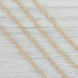Light Gray 19.5" Woven Rope Chain Necklace 14k Yellow Gold 1.7mm