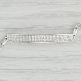New Sophia Diamond Bracelet 14k White Gold Adjustable Slide 9"