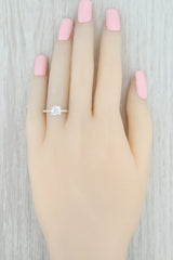 Light Gray New Beverley K Semi Mount Diamond Engagement Ring 18k White Gold Size 6 Round