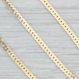 24" 2mm Herringbone Chain Necklace 14k Yellow Gold Italian