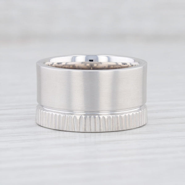 Light Gray New Bastian Inverun Ring Sterling Silver Diamond Statement 25771 Size 52 6