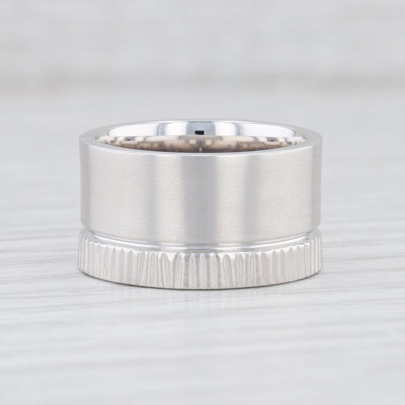 Light Gray New Bastian Inverun Ring Sterling Silver Diamond Statement 25771 Size 56 7.5