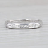 Vintage Diamond Ring Guard 14k White Gold Size 4 Stackable Wedding Band