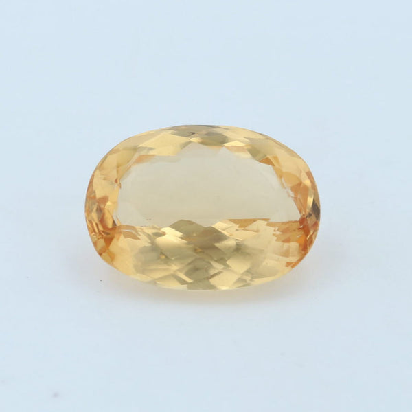 New 5.35ct 12.4 x 9.2mm Natural Orange Topaz Solitaire Oval Cut Loose Gemstone