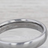 New Tungsten Carbide Ring Size 8 Stackable 4mm Band