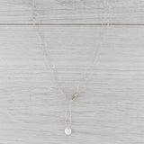 Gray New Nina Nguyen Garnet Bead Necklace Melody Chain Adjustable Sterling Silver