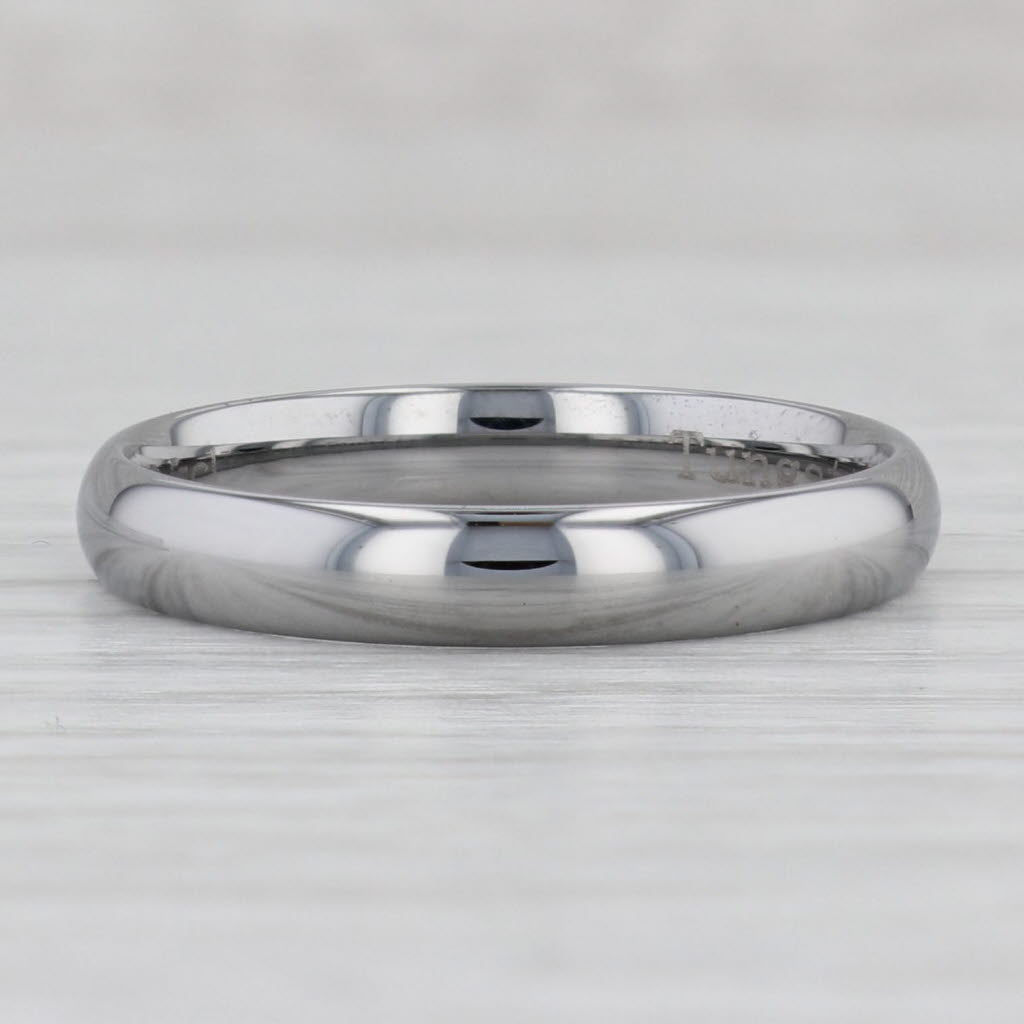 Light Gray New Tungsten Carbide Ring Stackable 4mm Wedding Band Size 11