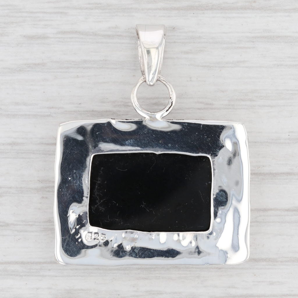 Light Gray New Onyx Pendant 925 Sterling Silver Solitaire Statement B12631