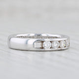 1ctw Diamond Wedding Band 14k White Gold Size 5 Ring IGI Card