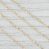 18" Tube Bead Chain Necklace 14k Yellow Gold 1mm Lobster Clasp