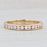 Light Gray Cartier 0.50ctw VS2 Diamond Wedding Band 18k Yellow Gold Sz 7.25 Stackable Ring