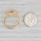 Light Gray 0.50ctw Diamond Ring Jacket 14k Yellow Gold Size 7.5 Enhancer Wedding Band Wrap