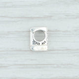 Light Gray New Authentic Pandora Letter I Charm 797463 Sterling Silver Pave "I" Bead
