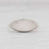 New Nina Nguyen Ring White Sand Druzy Quartz Sterling Silver Size 7 Statement