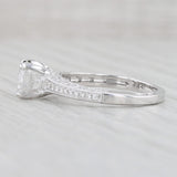 New 1.21ctw Diamond Ring 14k White Gold Size 6.5 Round Solitaire