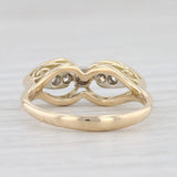 Vintage 0.16ctw Diamond Ring 14k Yellow Gold Size 7.5