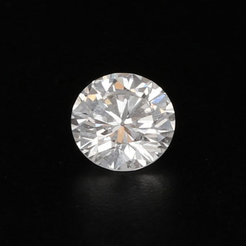 Gray 0.47ct Loose Diamond GIA Graded Round Brilliant Solitaire D SI1