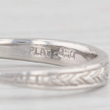Light Gray 1.14ctw Princess Diamond Engagement Ring 950 Platinum Size 5.75 EGL USA